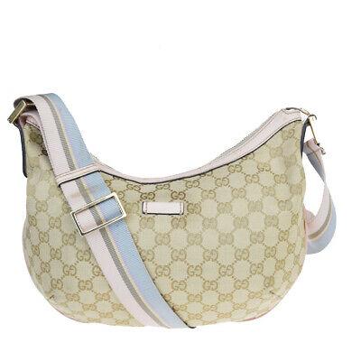 Authentic GUCCI Shoulder Bag: Brand: GUCCI Model: Shoulder Bag Country of Origin: Material: Leather Color: Beige Pink Size (Inch): W13.4X H8.7X D2.8"Size (CM): W34X H22X D7Cm All Bidhaus items come with a 100 % money-back authenti