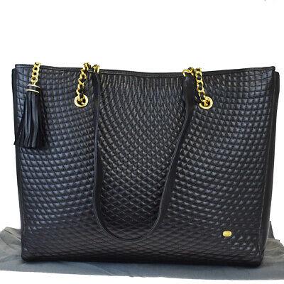 Authentic BALLY Shoulder Bag: Brand: BALLY Model: Shoulder Bag Country of Origin: Material: Leather Color: Black Size (Inch): W13.8X H11.8X D3.7"Size (CM): W35X H30X D9.5Cm All Bidhaus items come with a 100 % money-back authentici