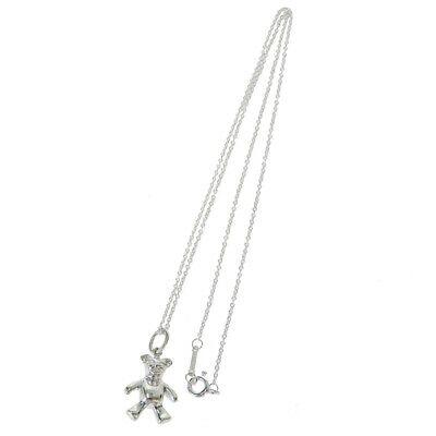 Authentic TIFFANY Bear Necklace Pendant Necklace: Brand: TIFFANY Model: Bear Necklace Pendant Necklace Country of Origin: Unknown Material: Color: Silver Size: N/A All Bidhaus items come with a 100 % money-back authenticity guarantee. ALL SALES ARE F