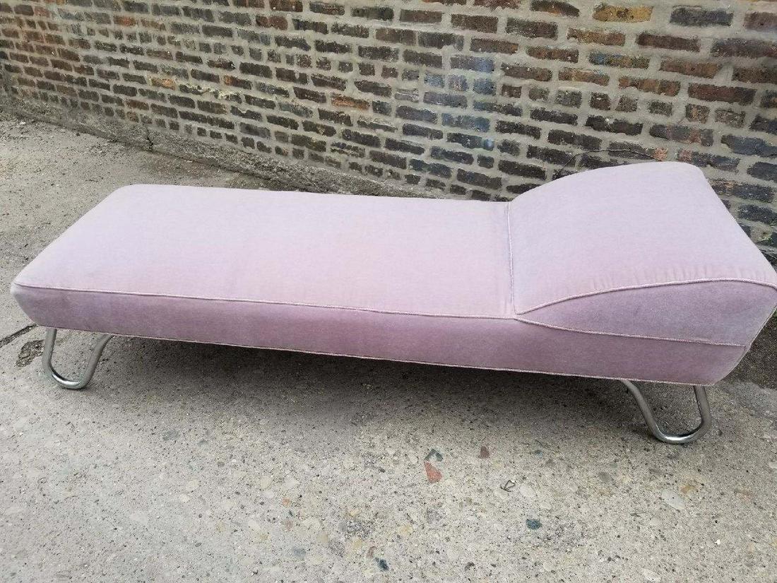Art Deco Kem Weber Streamline Moderne Chaise Lounge: Vintage Art Deco Kem Weber Streamline Moderne Chaise Lounge Daybed This rare daybed was designed by the iconic furniture designer Kem Weber. He was a furniture and industrial designer architect art di