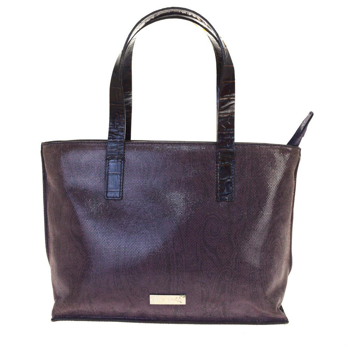 Authentic ETRO Hand Bag: Brand: ETRO Model: Hand Bag Country of Origin: Italy Material: Leather Color: Purple Size (Inch): W11.4X H7.9X D3.1"Size (CM): W29X H20X D8Cm All Bidhaus items come with a 100 % money-back authenticit