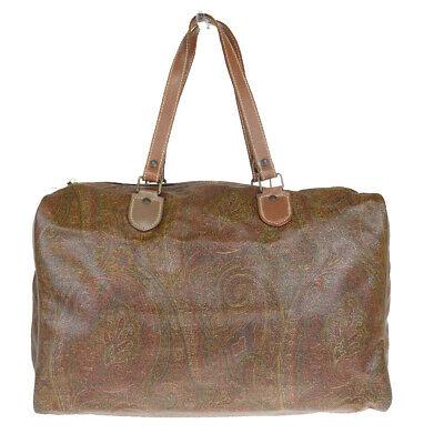 Authentic ETRO Boston Bag: Brand: ETRO Model: Boston Bag Country of Origin: Italy Material: PVC Color: Brown Size: 24Cm X 39Cm X 21Cm / 9.44 X 15.35 X 8.26 Strap Drop 21Cm / 8.26 All Bidhaus items come with a 100 % money-back a