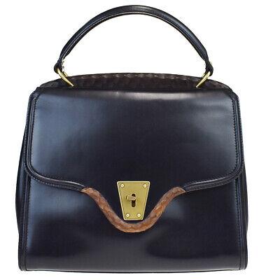 Authentic GUCCI Hand Bag: Brand: GUCCI Model: Hand Bag Country of Origin: Italy Material: Leather Color: Black Size (Inch): W12X H10X D4.7"Size (CM): W30.5X H25.5X D12Cm All Bidhaus items come with a 100 % money-back authentic