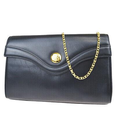 Authentic GIVENCHY Shoulder Bag: Brand: GIVENCHY Model: Shoulder Bag Country of Origin: Material: Leather Color: Black Gold Size (Inch): W10.2X H6.3X D3.1"Size (CM): W26X H16X D8Cm All Bidhaus items come with a 100 % money-back authe