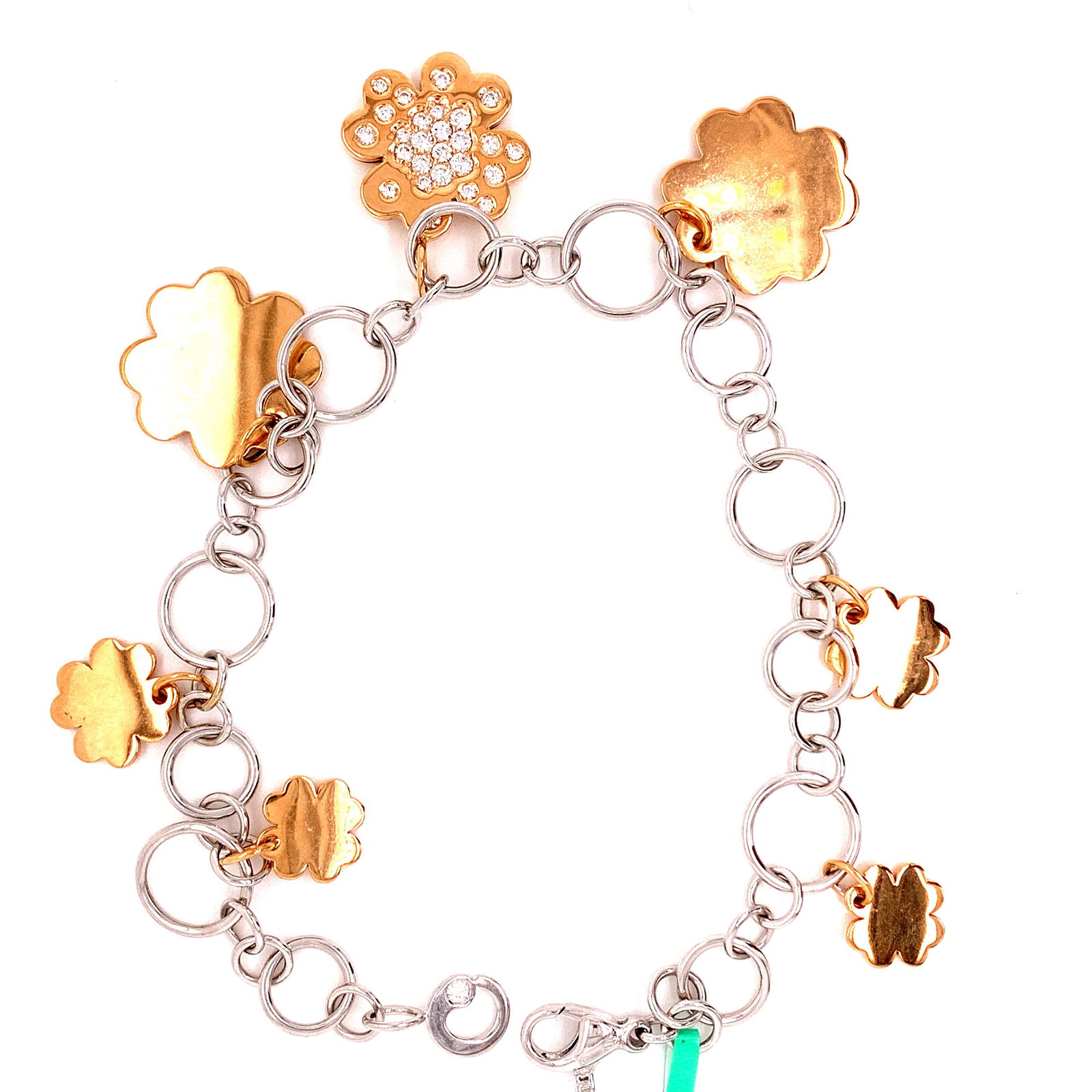 Crivelli Bracelet: Jewelry Type : Bracelet Jewelry Style : Fashion Metal Type : 18KWR Length : 8.00 Brand : Crivelli Side Stone 1 : Stone Type : Diamond Side Stone 1 : Shape : Round Side Stone 1 : Stone Weight : 0.52 Ta