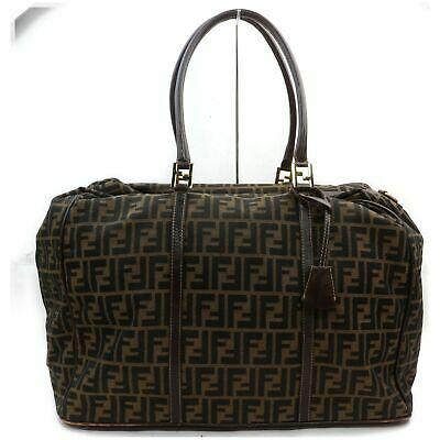 Authentic FENDI Boston Bag: Brand: FENDI Model: Boston Bag Country of Origin: Italy Item Condition (Outside) Minor rub on the leather parts (Handle) Noticeable rub on a part of handle (zipper) Zipper works properly (Metal parts)