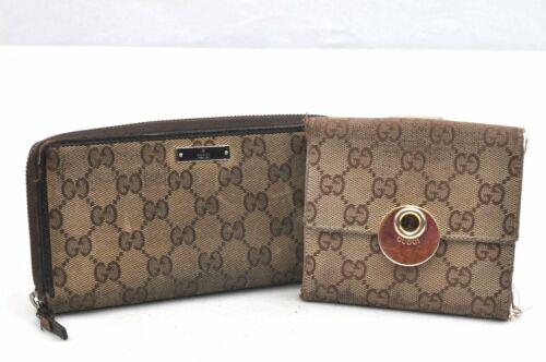 Authentic GUCCI Wallet: Brand: GUCCI Model: Wallet Country of Origin: Italy Material: Canvas Color: Brown Bag Length: 11inches (28cm) Bag Height: 5.3inches (13.5cm) Bag Depth: 5.3inches (13.5cm) All Bidhaus items come with a