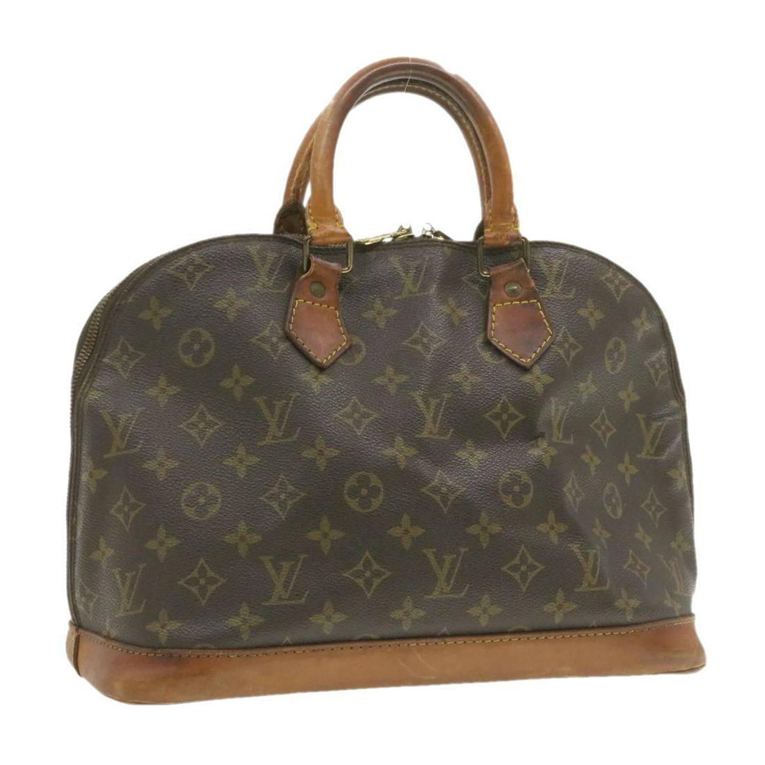 Authentic LOUIS VUITTON ALMA Monogram Canvas Hand Bag: Brand: LOUIS VUITTON Material: Monogram Canvas Style: Hand Bag Color: Monogram Size(inch): W12 x H9.5 x D6.5"(Approx) Country of Origin: France Accessory: There is no item box and dust bag. We will se