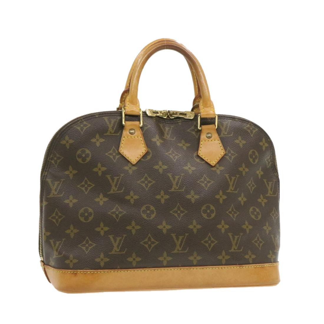 Authentic LOUIS VUITTON ALMA Monogram Canvas Hand Bag: Brand: LOUIS VUITTON Material: Monogram Canvas Style: Hand Bag Color: Monogram Size(inch): W12 x H9.5 x D6.5"(Approx) Country of Origin: France Accessory: There is no item box and dust bag. We will se