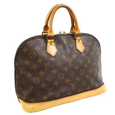 Authentic LOUIS VUITTON Monogram Double Handles: Brand: LOUIS VUITTON Model: Monogram Double Handles Country of Origin: France Material: Canvas Color: Brown Size (Inch): W 12.6 x H 9.4 x D 6.3 " Handle Drop. 3.5 " Size (CM): W 32.0 x H 24.0 x D 16.0