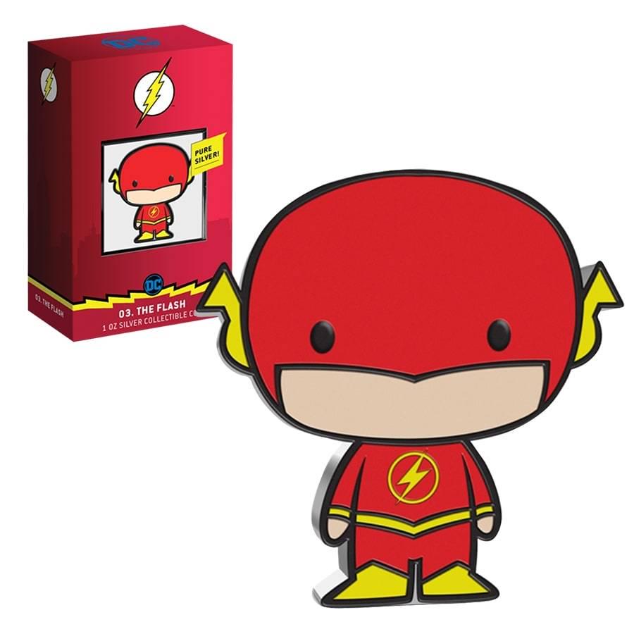 2020 1 oz Colorized Silver DC Comics - The Flash - Niue: You are bidding on the total lot which includes 1 of the following item: 2020 1 oz Colorized Silver DC Comics - The Flash - Niue Chibi Coin Collection (w/Box & COA) This just in: the Fastest Man Alive