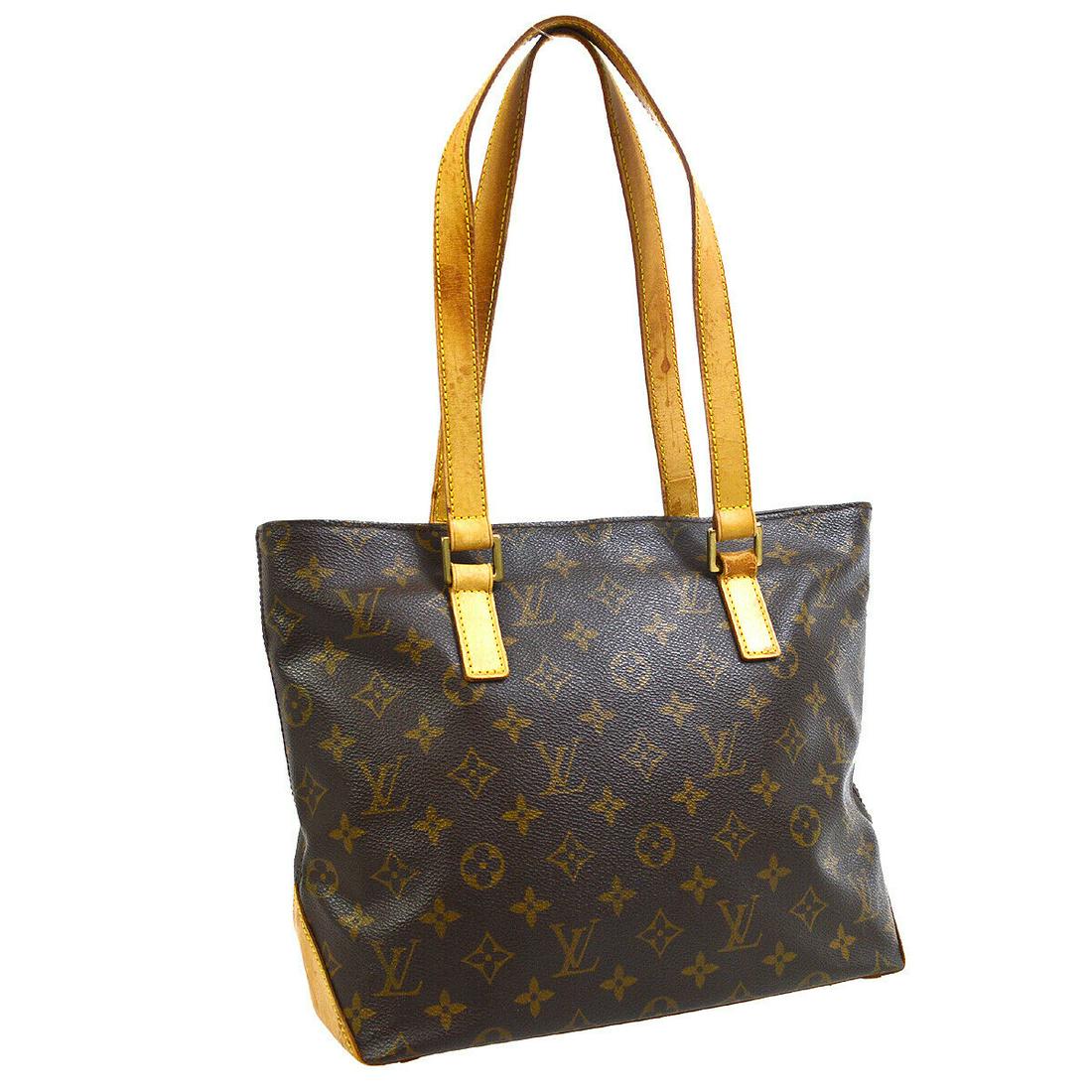 Authentic LOUIS VUITTON Double Handles: Brand: LOUIS VUITTON Model: Double Handles Country of Origin: France Material: Canvas Color: Brown Size (Inch): W 10.6 x H 9.4 x D 4.7 " Strap Drop. 8.3 " Size (CM): W 27.0 x H 24.0 x D 12.0 cm Strap 