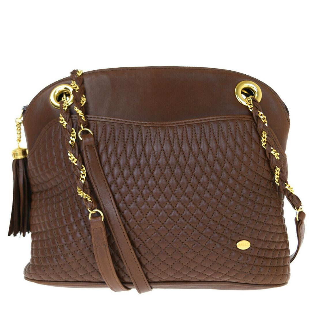 Authentic BALLY Shoulder Bag: Brand: BALLY Model: Shoulder Bag Country of Origin: Italy Material: Leather Color: Brown/Leather Size (Inch): W11X H8.3X D3.1"Size (CM): W28X H21X D8Cm All Bidhaus items come with a 100 % money-back a