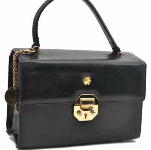 Authentic GIANNI VERSACE Hand Bag: Brand: GIANNI VERSACE Model: Hand Bag Country of Origin: Material: Leather Color: Black Bag Length: 9.1inches (23cm) Bag Height: 6.3inches (16cm) Bag Depth: 4.1inches (10.5cm) All Bidhaus items come w