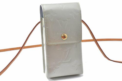 Authentic LOUIS VUITTON Shoulder Pouch: Brand: LOUIS VUITTON Model: Shoulder Pouch Country of Origin: France Material: Patent Leather Color: Light Green Bag Length: 2.8inches (7cm) Bag Height: 5.1inches (13cm) Bag Depth: 1inches (2.5cm) All
