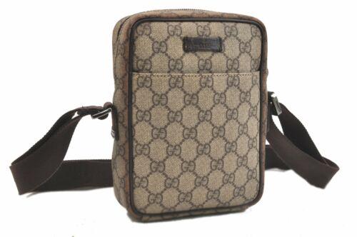 Authentic GUCCI Shoulder Bag: Brand: GUCCI Model: Shoulder Bag Country of Origin: Italy Material: PVC Color: Brown Bag Length: 5.7inches (14.5cm) Bag Height: 7.5inches (19cm) Bag Depth: 2inches (5cm) All Bidhaus items come with a 
