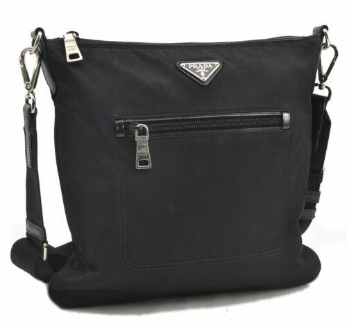Authentic PRADA Shoulder Bag: Brand: PRADA Model: Shoulder Bag Country of Origin: Italy Material: Nylon Color: Black Bag Length: 11.8inches (30cm) Bag Height: 11.2inches (28.5cm) Bag Depth: 0.8inches (2cm) All Bidhaus items come w