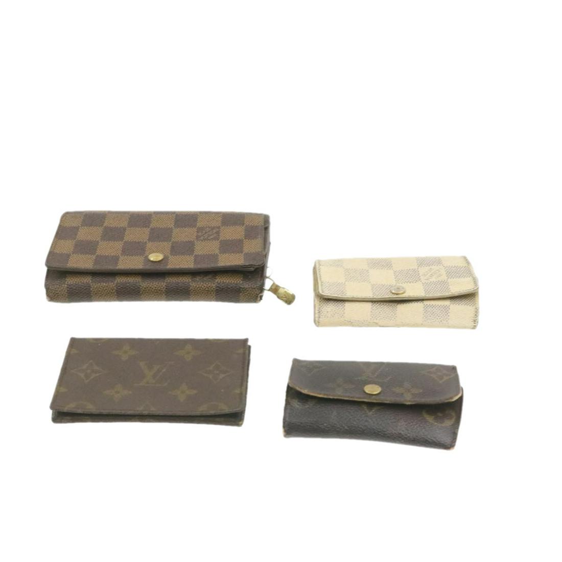 Authentic LOUIS VUITTON PVC Leather Wallet: Brand: LOUIS VUITTON Material: PVC Leather Style: Wallet Color: Brown / White Size(inch): - Country of Origin: - Accessory: There is no item box and dust bag. We will send only the item which is put i