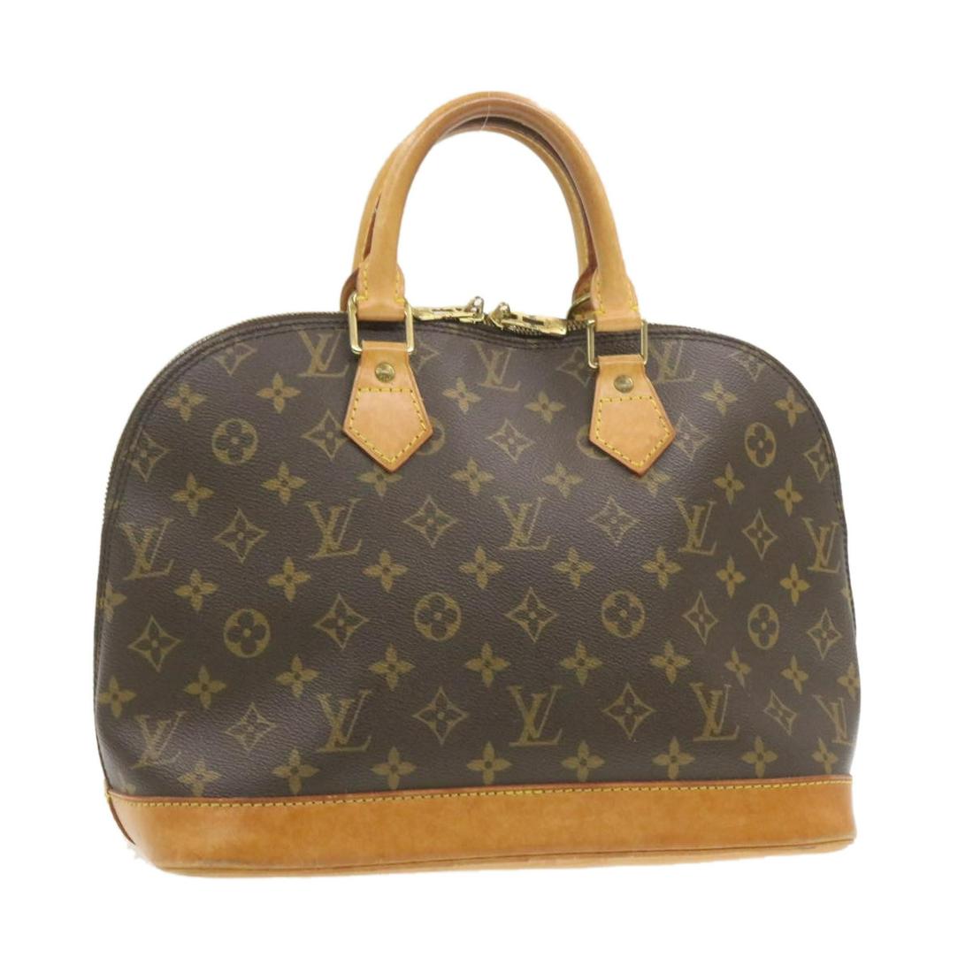 Authentic LOUIS VUITTON ALMA Monogram Canvas Hand Bag: Brand: LOUIS VUITTON Material: Monogram Canvas Style: Hand Bag Color: Monogram Size(inch): W12 x H9.5 x D6.5"(Approx) Country of Origin: France Accessory: There is no item box and dust bag. We will se