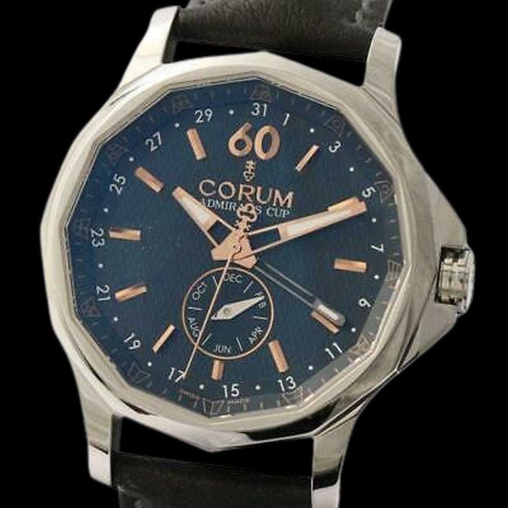 Authentic CORUM Admiral's Cup A503 03135 Automatic: Brand: CORUM Model: A503 / 03135 Product name Admira's Cup Material SS Dial color black Target men Movement self-winding Waterproof everyday life Function see-through back Arm circumference about 26 c