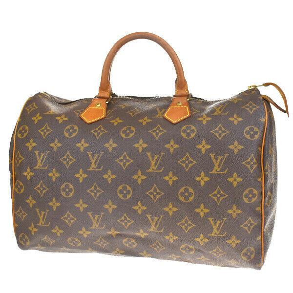 Authentic LOUIS VUITTON Hand Bag: Brand: LOUIS VUITTON Model: Hand Bag Country of Origin: France Material: Monogram Leather Color: Brown Size (Inch): W 13.8 X H 9.4 X D 7.1"Size (CM): W 35 X H 24 X D 18 Cm All Bidhaus items come with 
