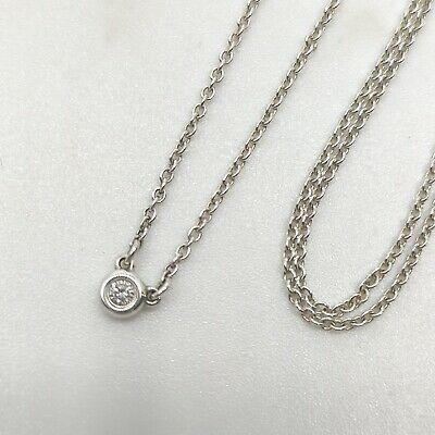 Authentic TIFFANY & CO. Pendant Necklace: Brand: TIFFANY & CO. Model: Pendant Necklace Country of Origin: Spain Item Condition 1.5g Main Color: Silver Designer: Peretti Pendant Size: 0.2 X 0.2cm Chain Size: 42 cm Material: Silver 925 <b
