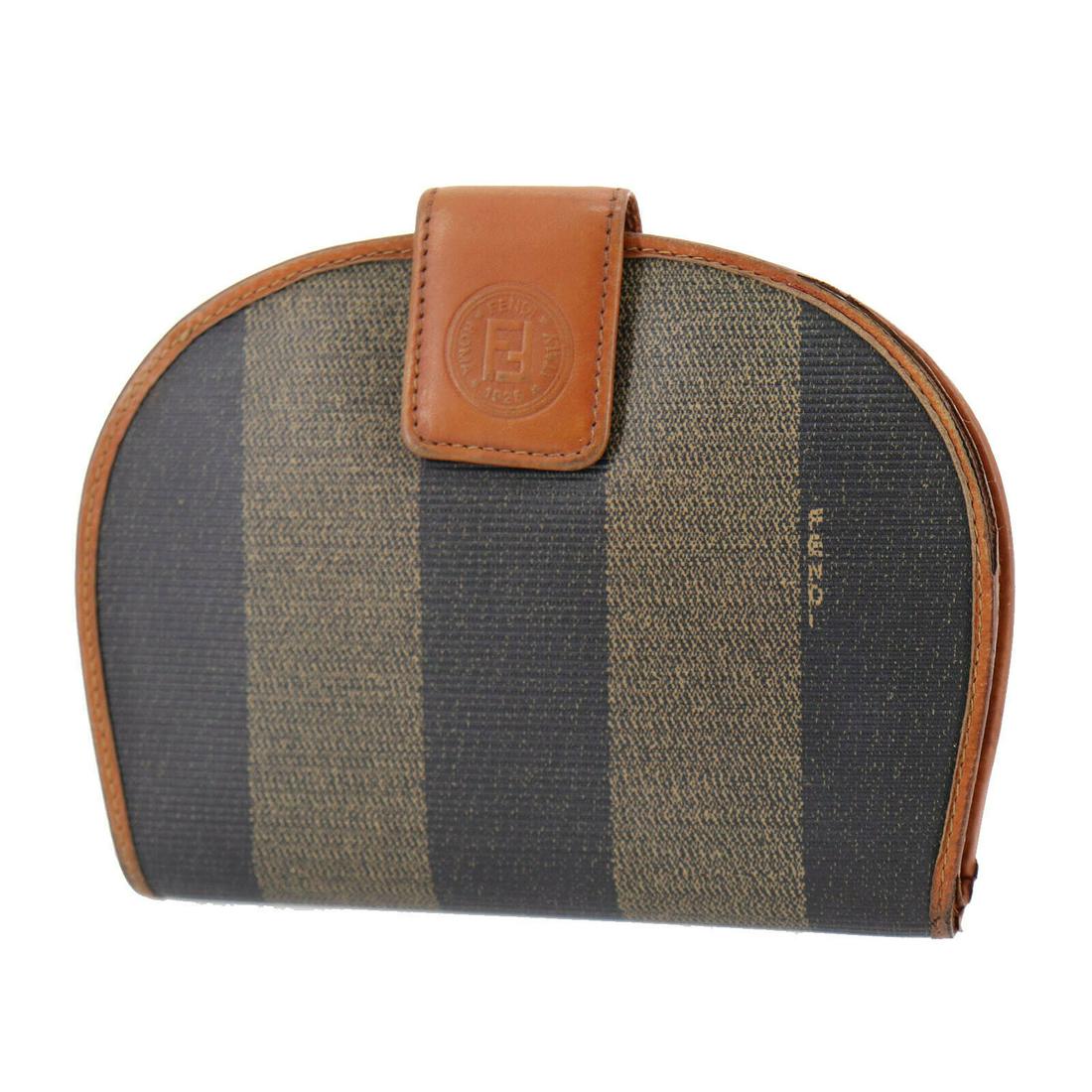 Authentic FENDI Bifold: Brand: FENDI Model: Bifold Country of Origin: Italy Material: PVC Color: Brown Black All Bidhaus items come with a 100 % money-back authenticity guarantee. ALL SALES ARE FINAL. Please refer to images 