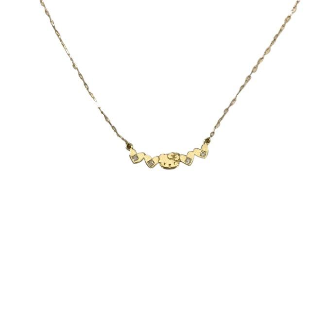 Authentic Sanrio necklace Hello Kitty 10K YG Ladies: Condition: New chain length is 40cm / 5cm with adjuster tube charm size is - Materials : 10 gold What you see in the pictures is all you receive. Pictures have all the accessories of the item. All Bid