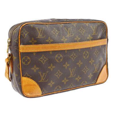 Authentic LOUIS VUITTON Crossbody: Brand: LOUIS VUITTON Model: Crossbody Country of Origin: France Material: Monogram canvas Leather Color: Brown Size (Inch): W 10.2 x H 6.7 x D 2.8 " Strap Drop. 14.2 - 17.7 " Size (CM): W 26.0 x H 17.