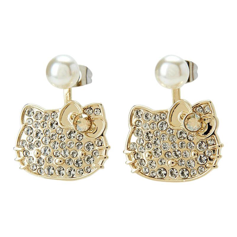 Authentic sanrio Earrings HELLO KITTY PRECIOUS: Condition: New Item size is 1.71.72.2cm Materials: Swarovski crystal 10K plating surgical stainless steel What you see in the pictures is all you receive. Pictures have all the accessories of the item