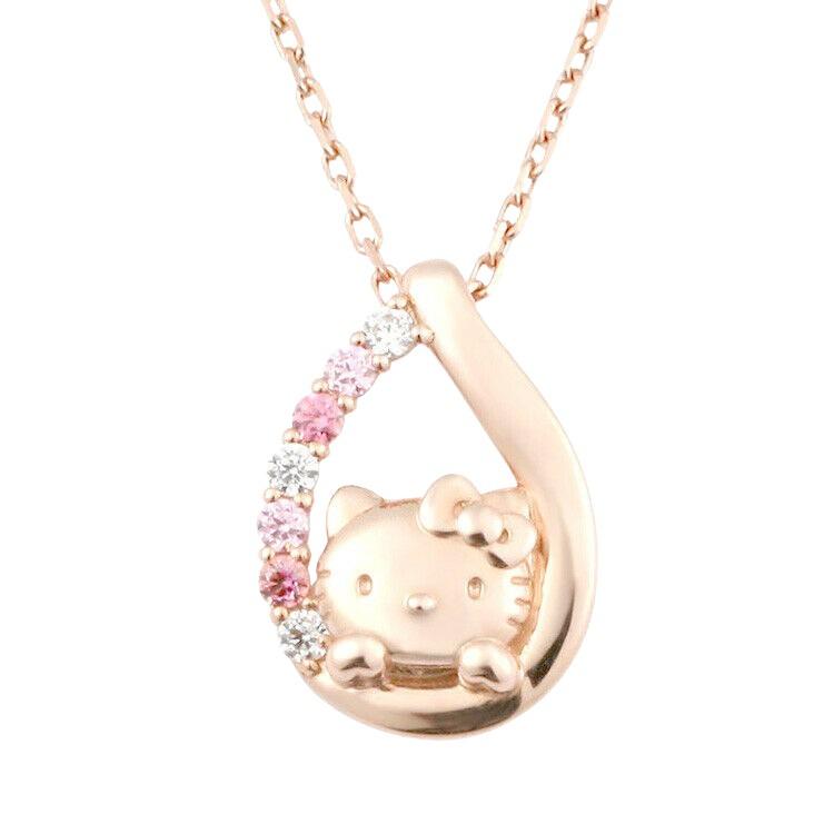 Authentic Sanrio necklace Hello Kitty Rainbow Teardrop: Condition: New chain length is 45cm ( Free adjuster type with adjustable length) charm size is 1.4 0.9 Materials : 925 silver Cubic zirconia rhodium plating What you see in the pictures is all you rec
