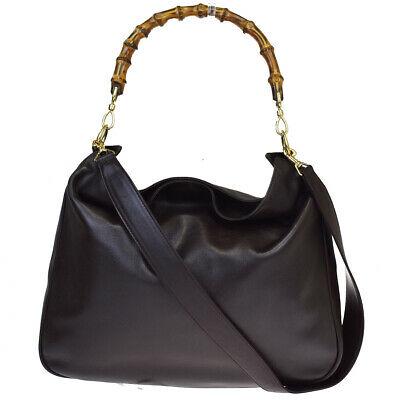 Authentic GUCCI Handbag: Brand: GUCCI Model: Handbag Country of Origin: Italy Material: Leather Color: Brown Size: 31Cm X 38Cm X 8Cm / 12.2 X 14.96 X 3.14 Handle Drop 15Cm / 5.9 Strap Drop 39Cm / 15.35 All Bidhaus items come 