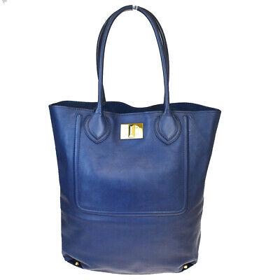 Authentic EMILIO PUCCI Shoulder Bag: Brand: EMILIO PUCCI Model: Shoulder Bag Country of Origin: Italy Material: Leather Color: Navy Size: 40Cm X 33Cm X 15Cm / 15.74 X 12.99 X 5.9 Strap Drop 22Cm / 8.66 All Bidhaus items come with a 100 %
