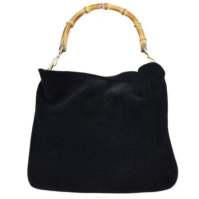Authentic GUCCI Shoulder Bag: Brand: GUCCI Model: Shoulder Bag Country of Origin: Italy Material: Suede Color: Black Size: 32Cm X 39Cm X 9Cm / 12.59 X 15.35 X 3.54 Strap Drop 15Cm / 5.9 All Bidhaus items come with a 100 % money-ba