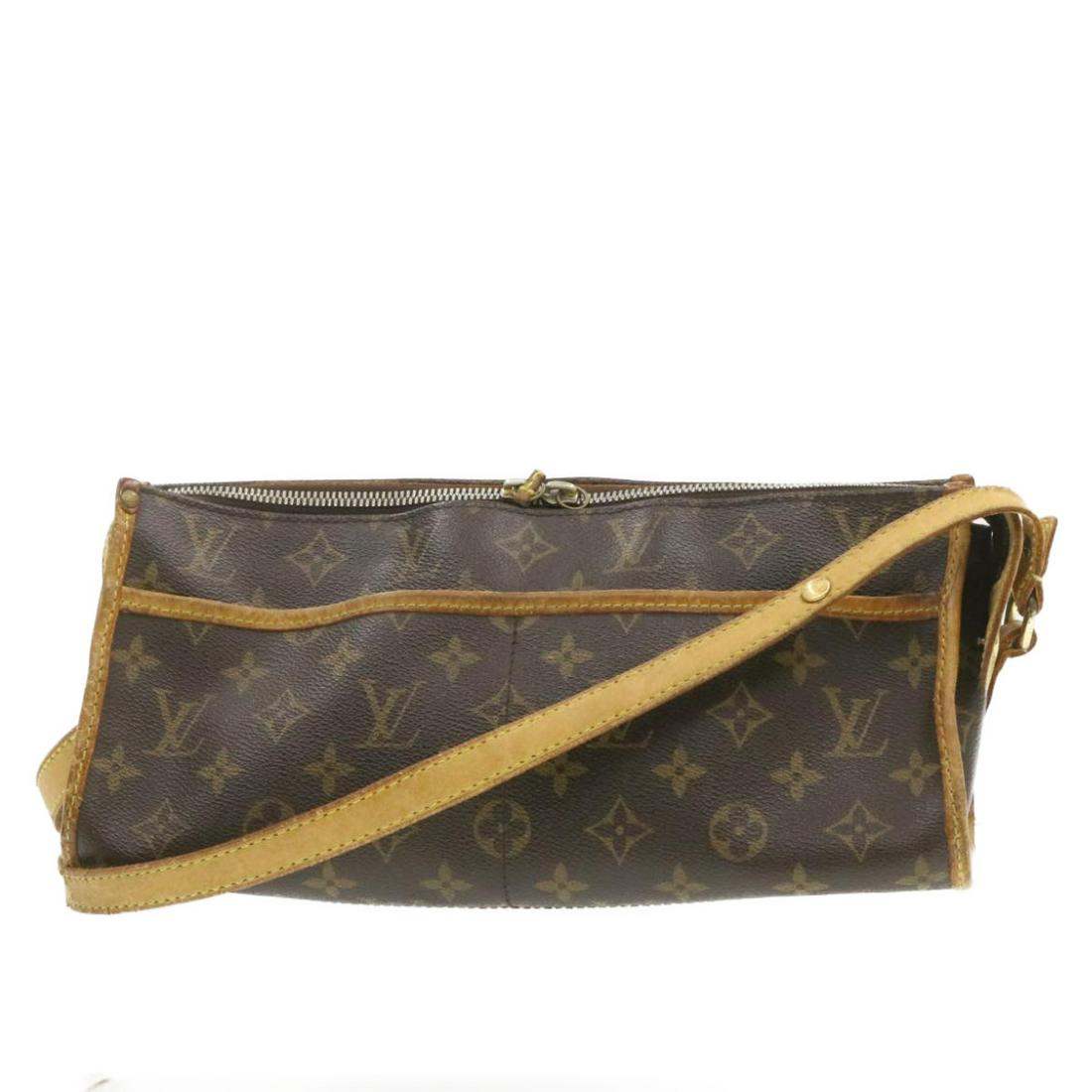 Authentic LOUIS VUITTON Monogram Canvas Shoulder Bag: Brand: LOUIS VUITTON Material: Monogram Canvas Style: Shoulder Bag Color: Monogram Size(inch): W11.8 x H5.1 x D4.7"(Approx) Country of Origin: France Accessory: There is no item box and dust bag. We w