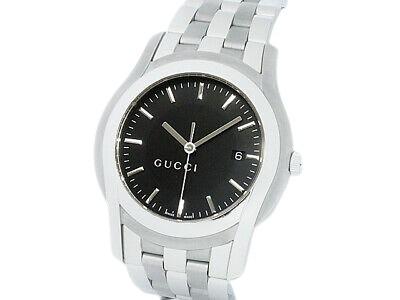 Authentic Gucci G Class 5500XL YA055211Date Quartz: Gucci G Class 5500XL YA055211Date Quartz Stainless Men's Watch Details: Gucci G Class 5500XL YA055211 Date Mens Quartz Wrist Watch Size: Men's Face color: Black Case size: 3.8 cm (excluding crown) Cas