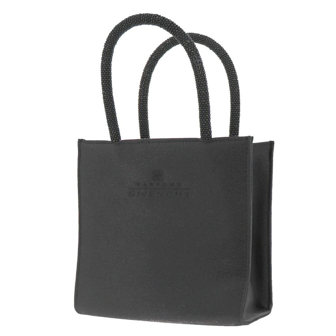 Authentic GIVENCHY Hand Bag: Brand: GIVENCHY Model: Hand Bag Country of Origin: China Material: Nylon Color: Black Bag Length: 6.4 Bag Height: 6.1 Bag Depth: 2.9 All Bidhaus items come with a 100 % money-back authenticity guarant