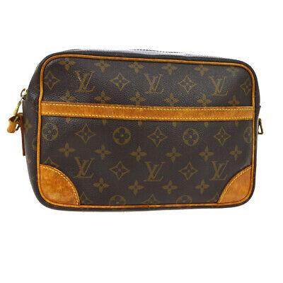 Authentic LOUIS VUITTON Cross Body: Brand: LOUIS VUITTON Model: Cross Body Country of Origin: France Material: Monogram canvas Leather Color: Brown Size (Inch): W 9.8x H 6.6x D 2.4 " Strap Drop. 15.7 - 20.5 " Size (CM): W 25.0x H 17.0x 