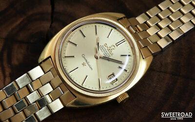 Authentic Omega Constellation Gold Case Ref.168.027: Omega Constellation Gold Case Ref.168.027 1969 Automatic SS Men's Watch Brand: Omega Model: Constellation Reference: 168.027 Year of manufacture: 1969 Dial: Original dial Details Fluted bezel Dome win