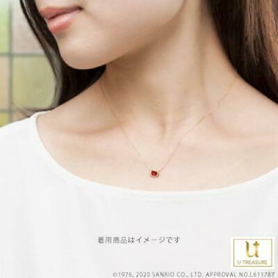 Authentic Hello Kitty Silhouette K18 Pink Gold Kitty: Hello Kitty Silhouette K18 Pink Gold Kitty Sanrio Ladies Necklace A necklace with a simple and cute Hello Kitty silhouette. The eye-catching bright red color is made by the traditional Japanese craft