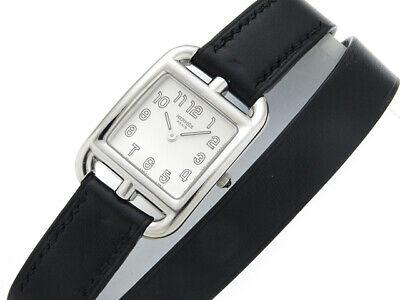 Authentic Hermes Cape Cod Double Tour CC1.210 Silver: Hermes Cape Cod Double Tour CC1.210 Silver Quartz Leather SS Ladies Watch Manufacturer Hermes Shape / Drive system / Fine 1 For women / Ladies watches / Quartz Model / Item Cape Cod W Tour Color silve