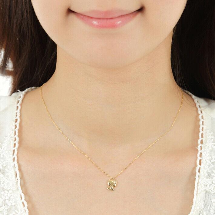 Authentic Sanrio necklace Hello Kitty 18 Gold Ladies: Condition: New chain length is 40cm pulling wheel 3cm with adjuster tube (can also be used as 37cm) charm size is 9mmx7mm Materials : K18 (18 gold) Diamond What you see in the pictures is all you rece