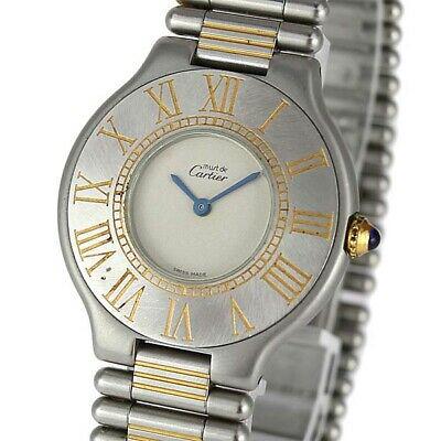 Authentic CARTIER W10072R6 Mast 21 Ladies SS K18YG: Brand: Cartier Model: W10072R6 Product name Mast 21 Material Case: SS (stainless steel) x YG (yellow gold) Breath: SS (stainless steel) x YG (yellow gold) size Case: 31mm Arm circumference: 18.0 cm sp