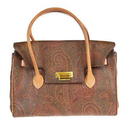 Authentic ETRO Handbag: Brand: ETRO Model: Handbag Country of Origin: Italy Material: PVC Color: Bordeaux Size: 21Cm X 32Cm X 16Cm / 8.26 X 12.59 X 6.29 Handle Drop 8.5Cm / 3.34 All Bidhaus items come with a 100 % money-back