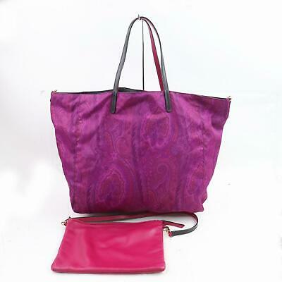 Authentic ETRO Tote Bag: Brand: ETRO Model: Tote Bag Country of Origin: Italy Item Condition (Outside) Minor frays on the edge of the upper parts Minor scratches on the leather parts (Handle) Minor scratches on a part of hand