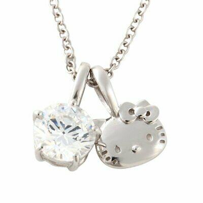 Authentic Hello Kitty A little Pendant Silver 925 Pink: Hello Kitty A little Pendant Silver 925 Pink Gold Ladies Necklace Hello Kitty I want to be with my favorite Hello Kitty forever Because it is a standard design Even if it is made of silver it is finis