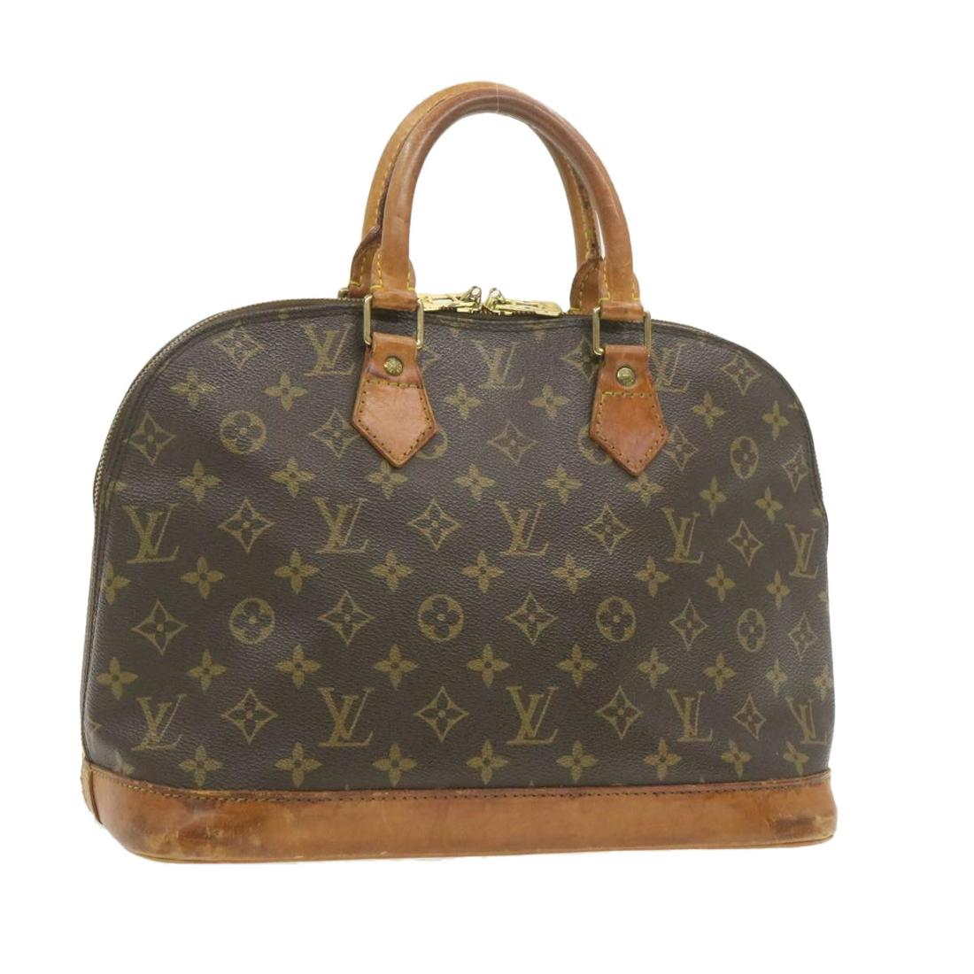 Authentic LOUIS VUITTON ALMA Monogram Canvas Hand Bag: Brand: LOUIS VUITTON Material: Monogram Canvas Style: Hand Bag Color: Monogram Size(inch): W12 x H9.5 x D6.5"(Approx) Country of Origin: France Accessory: There is no item box and dust bag. We will se