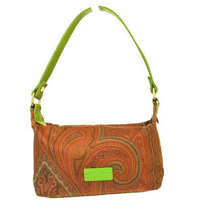 Authentic ETRO Handbag: Brand: ETRO Model: Handbag Country of Origin: Italy Material: Leather Color: Brown Size: 10Cm X 16Cm X 7Cm / 3.93 X 6.29 X 2.75 Handle Drop 20Cm / 7.87 All Bidhaus items come with a 100 % money-back a