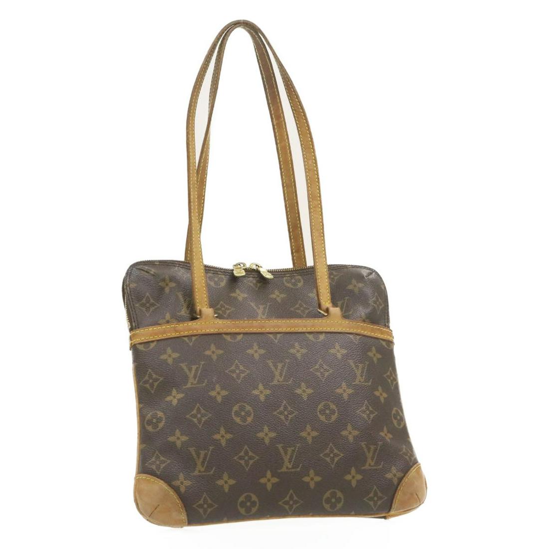 Authentic LOUIS VUITTON COUSSIN GM Monogram Canvas: Brand: LOUIS VUITTON Material: Monogram Canvas Style: Shoulder Bag Color: Monogram Size(inch): W10.6 x H10.2 x D1.5"(Approx) Country of Origin: France Accessory: There is no item box and dust bag. We