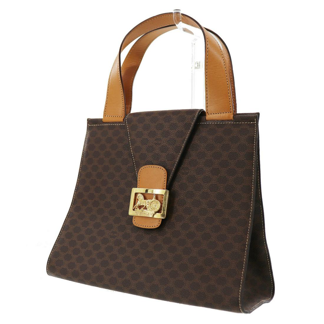 Authentic CELINE Hand Bag: Brand: CELINE Model: Hand Bag Country of Origin: Italy Material: Leather Color: Gold Bag Length: 11.0 Bag Height: 8.8 Bag Depth: 3.9 All Bidhaus items come with a 100 % money-back authenticity guarant